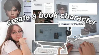 creating book characters for my new book // WRITING VLOG (brainstorm with me!) 📖 ‧₊˚