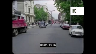 1960s Central London Driving POVs, HD from 35mm