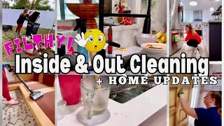 FILTHY House Cleaning Motivation ~ Inside and Out Clean With Me