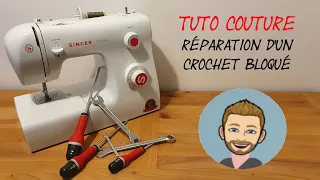 sewing tutorial: repairing a stuck hook