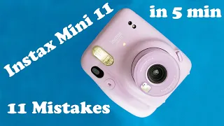 Fujifilm Instax Mini 11 - 11 Mistakes and How to Avoid Them