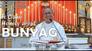 Fr. Ciano Homily about BUNYAG - 1/9/2023