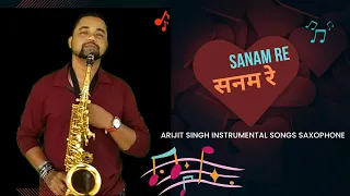 Sanam Re Instrumental Song | Bheegi Bheegi Sadko Pe Main Saxophone | Romantic Saxophone Music Hindi