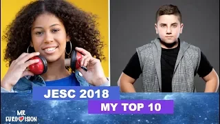 JESC 2018 / My top 10 (NEW: 🇦🇺 + 🇮🇱 )