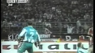 2001 (February 3) Werder Bremen 3 -SV Hamburg 1 (German Bundesliga)