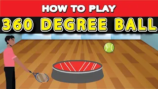 How To Play 360Ball? a racket and ball game that involves bouncing the ball off a circular disc.