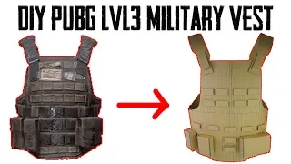 How To Make PUBG Level 3 Military Vest From Cardboard | DIY By King OF Crafts