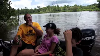 FISH FINDER PEACOCK BASS FISHING IN SURINAME  FISH FINDER