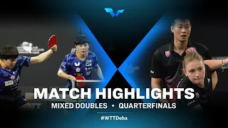 Lin Yun-Ju/Cheng I-Ching vs Tatiana Kukulkova/Yang Wang | XD | WTT Contender Doha 2022 (QF)