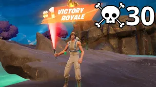 30 Elimination DAGOBAH LUKE Solo Vs Squads Zero Build Gameplay WINS (NEW Fortnite Chapter 5 Season2)