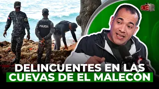 ASÍ SE ESCONDEN LOS DELINCUENTES EN LAS CUEVAS DE EL MALECÓN