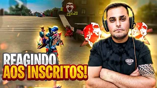 🔥FREE FIRE - AO VIVO🔥 REAGINDO AOS INSCRITOS + RUMO AO MESTRE , ENTRE PRA GUILDA DO VRAUNELAS 🔥