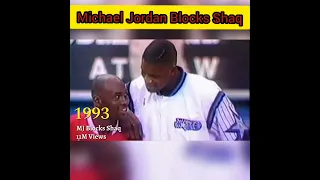 #NBA #Basketball #Short Michael Jordan Blocks Shaq 🔥🔥in 1993 || NBA Most Viewed Moment