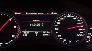 2017 Audi A6 3.0TDI (272hp) 0-260km/h acceleration