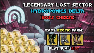 Hydroponics Delta Legendary Lost Sector Exotic Farm with Cheese / Void Warlock Build [Destiny 2]