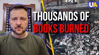 Thousands of books burned in Kharkiv. We will stop it – Zelenskyy