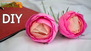 Flowers of sweets and corrugated paper for an Easter bouquet. Paper flowers. DIY  Buket7ruTV