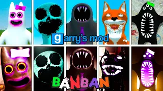 Garten of Banban 7 ALL JUMPSCARES vs GARRY'S MOD