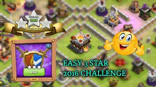 HOW TO 3 STAR 2016 CHALLENGE IN CLASH OF CLANS || COC 2016 CHALLENGE ATTACK