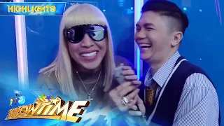 Vhong catches Vice watching beside the stage | It's Showtime