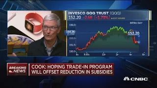 Apple CEO Tim Cook on Apple unit disclosures