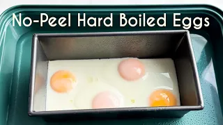 No-Peel Hard Boiled Eggs - this is amazing!