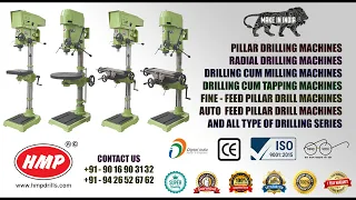 HMP Pillar Drilling Machine Manufacturer INDIA | Bench Drill, Drilling Cum Milling, Tapping Machines