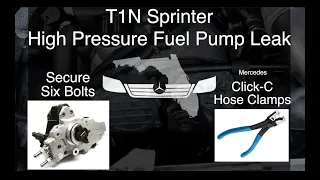 High Pressure Fuel Pump Leak & Click-C Hose Clamps, T1N Sprinter