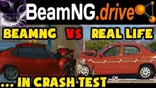 BeamNG drive vs Real Life - Car Crash Testing (Game vs Real) #1