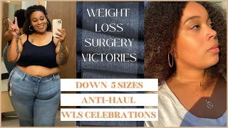 WEIGHT LOSS SURGERY NON-SCALE VICTORIES(NSV)|Fitting Room Try-On | SADI-S| VSG | RNY | Down 6 Sizes!