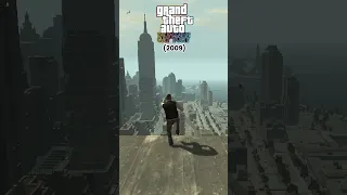 Evolution of Parachuting Skydiving in GTA #shorts #gta