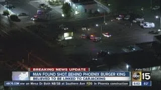 Man found shot at Phoenix Burger King