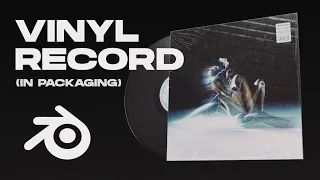 Make a Realistic Vinyl Record in Shrinkwrap - Blender 4.0