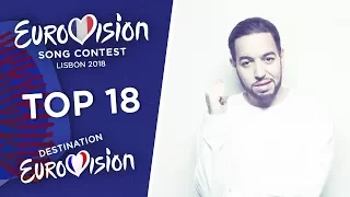 Eurovision 2018 (Destination Eurovision/French National Selection) - Top 18 [So far]