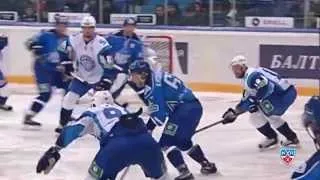 Dinamo Minsk @ Neftekhimik 10/18/2014 Highlights / Нефтехимик - Динамо Минск 5:4ОТ