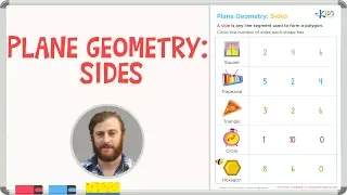 Geometry for 1st and 2nd Grade - Plane Geometry: Sides - Kids Academy