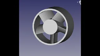 FreeCad Узел водомёта