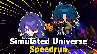 HSR How much faster does Acheron clear Simulated Universe?