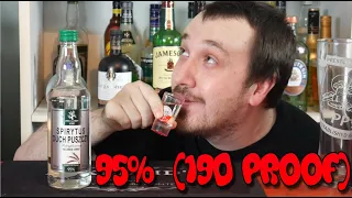 English guy tries the Strongest Alcohol in the World! Spirytus Review