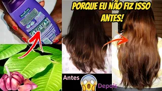 ESSE SHAMPOO CASEIRO COMBATE OS FIOS BRANCOS E A QUEDA DE CABELO E AJUDA A CRECER MAIS RÁPIDO! 😱❤️