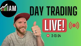 LIVE!! Price Action Day Trading Futures! 3.13.2024