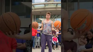 He impressed me with his basketball tricks