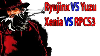 Red dead Redemption Yuzu vs Ryujinx vs RPCS3 vs Xenia