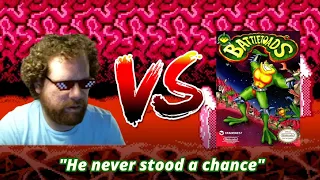 Red VS Battletoads!  First EVER Playthrough!  Is this the hardest NES game ever?