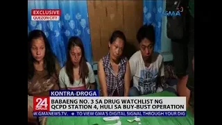 Babaeng no. 3 sa drug watchlist ng QCPD Station 4, huli sa buy-bust operation