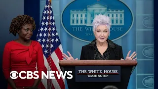 Cyndi Lauper at White House briefing: "We can rest easy" with signing of marriage equality bill