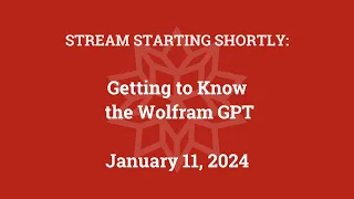 Getting to Know the Wolfram GPT
