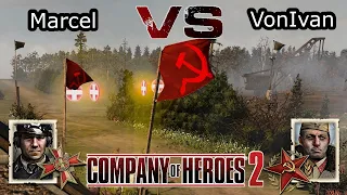 Coh2 1v1 | Marcel vs VonIvan | A normal VonIvan match I guess