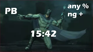 Batman Arkham City Speedrun (Any% NG+) 15:42.92 PB