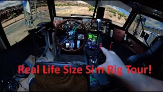 Real Life Size Sim Rig Tour 55" triples! and rig updates for 2024!